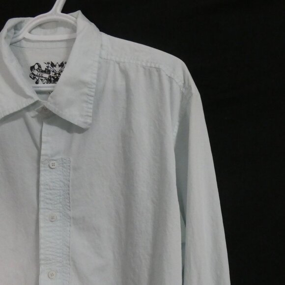 LEE COOPER JEANS | xxxl | Light Blue Button-Up Cotton Casual / Dress Shirt - Picture 5 of 14
